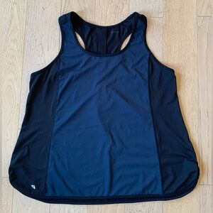 Cee Bee Black and Blue Athletic Tank Top
